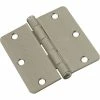 National Hardware 512RC Door Hinges in Satin Nickel - N830-327 - Reinforcement Hardware
