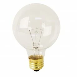 FEIT ELECTRIC 25 Watt Soft White Clear G25 Globe Dimmable Incandescent Light Bulb - 25G25/RP - Bulbs