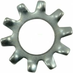 Midwest Fastener #10 x 3/16" x 13/32" Zinc Plated Grade 2 External Tooth Lock Washers - 81404 - Bolts