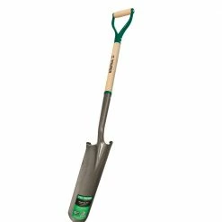 Truper Tru-Tough 16" Drain Spade with Steel D-Handle - 31284 - Digging Tools