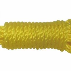 Baron 3/8 x 25 Twisted Yellow Polypropylene Rope - 84222