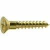 Midwest Fastener #8 x 1" Brass Phillips Flat Head Wood Screws - 21190 - Bolts