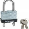 Master Lock 1-3/4 Inch 44mm Wide Laminated Steel Warded Padlock with Adjustable Shackle - 510D - Padlocks