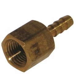 JMF Company 3/8 Hb x 3/8 Fip Hose Barb Adapter Lead Free - 4504502 - Hardware