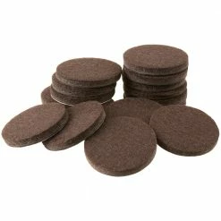 Softtouch 1 Inch Brown Felt Pads - 4728495N - Casters