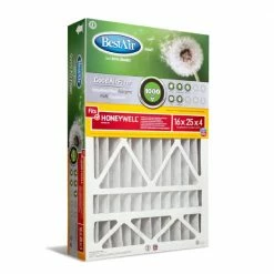 Bestair 16 x 25 x 4 Merv 8 Honeywell Air Filter - HW1625-8R - Furnace Filters & Maintenance