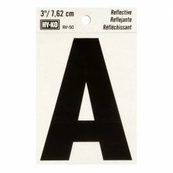 Hy-Ko 3In Reflective Letters A - RV-50/A - Hardware