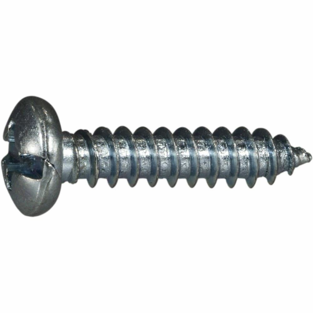 Midwest Fastener #8 x 3/4" Zinc Plated Combo Pan Head Sheet Metal Screws - 10134 - Bolts - Image 2