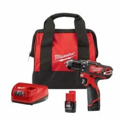 Milwaukee Tools M12 Cordless Lithium-Ion 3/8" Drill/Driver Kit - 2407-22 - Drills