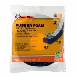 Frost King Sponge Rubber Foam Weatherseal - R734/8 - Weather Stripping