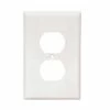 Eaton 1 Gang Mid-Size Duplex Receptacle Wallplate White - 2032W-BOX - Wire