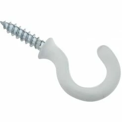National Hardware 2020 Cup Hooks in White vinyl Coated - N259-184