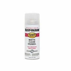 Rust-Oleum Stops Rust Spray Paint Stops Rust Matte Clear Spray 285093