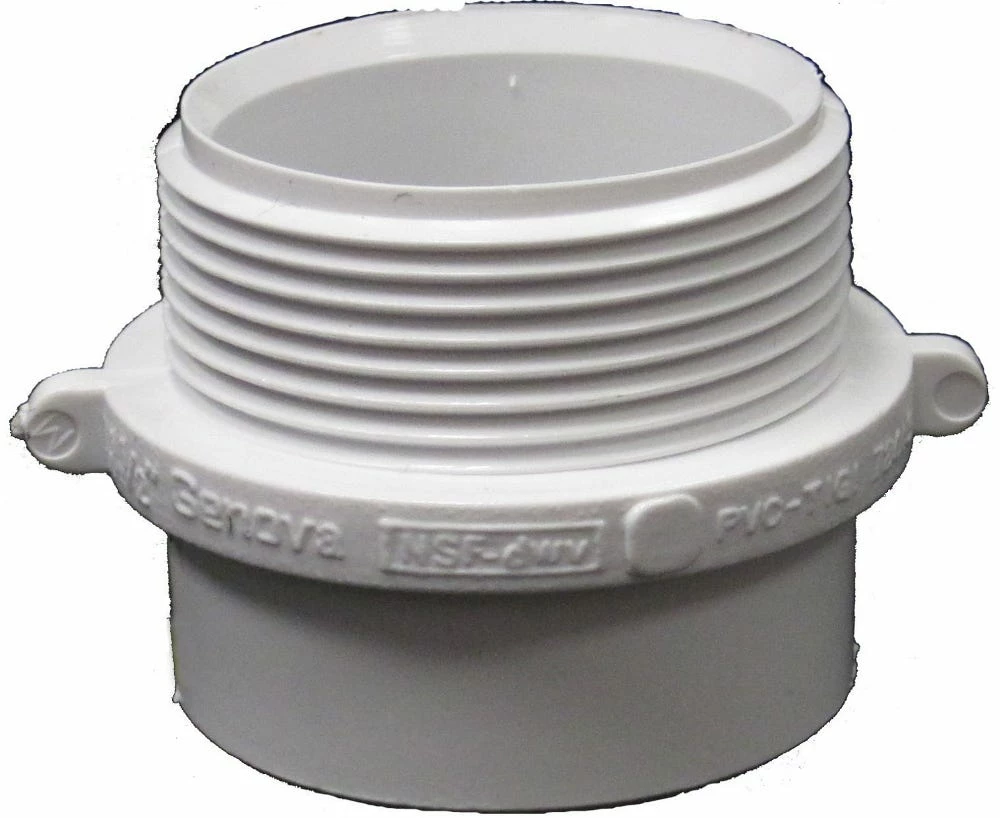 Lasco Fittings 2 Inch x 2 Inch PVC Male Fitting Adapter DWV FPV MFA-22 - D105020BC - PVC Fittings - Image 2