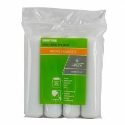 Shur-Line 6 Inch High Density Foam Mini Roller Refill 4/pk - 2006696 - Brushes