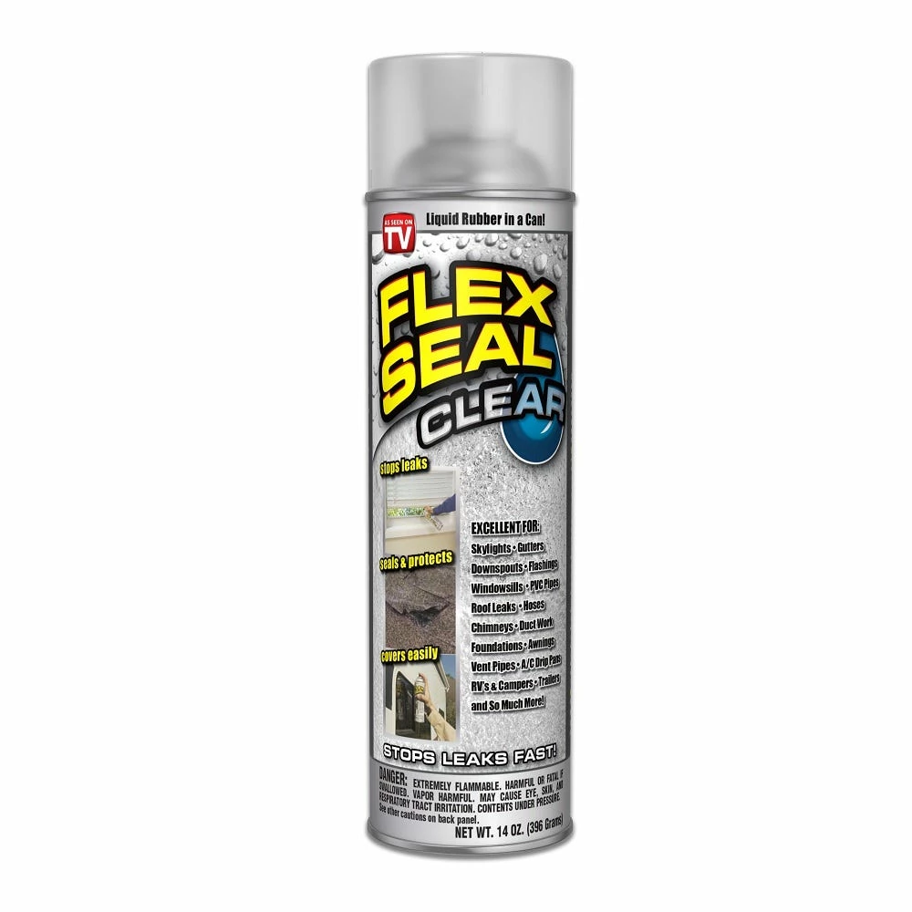 Flex Seal Brite Clear Liquid Rubber Sealant & Coating 14 oz - FSCL20 - Caulks Sealants - Image 2