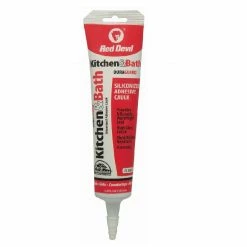 Red Devil 5.5 Oz. K&B Siliconized Caulk Clear - 0445 - Caulk & Sealants