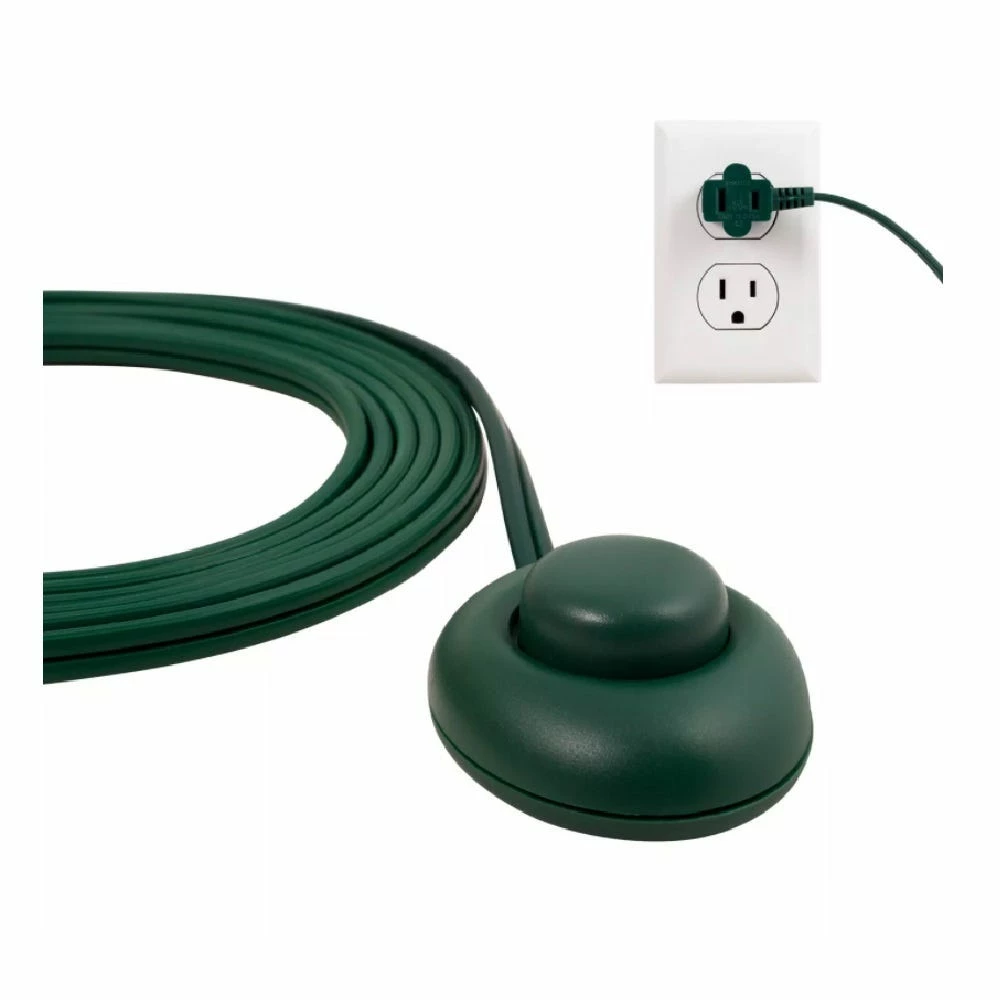 Philips 1-Outlet Polarized Extension Cord, 9 ft. - Indoor, Footswitch, Green - SPS1036GF/27 - Extension Cords & Power Strips - Image 2