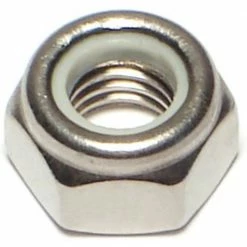 Midwest Fastener 8mm-1.25 A2-70 Stainless Coarse Thread Nylon Insert Lock Nuts - 87535 - Bolts