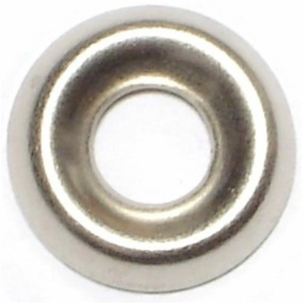 Midwest Fastener #8 x 13/64" x 17/32" Nickel Plated Finishing Washers - 81152 - Bolts - Image 2