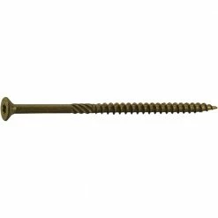 Midwest Fastener #10 x 4" Tan XL1500 Coated Star Drive Bugle Head Saberdrive Deck Screws - 50757