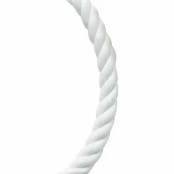 Mibro Baron 1 Foot of Nylon Twisted 3 Strand Rope 5/8 Inch White - 54021
