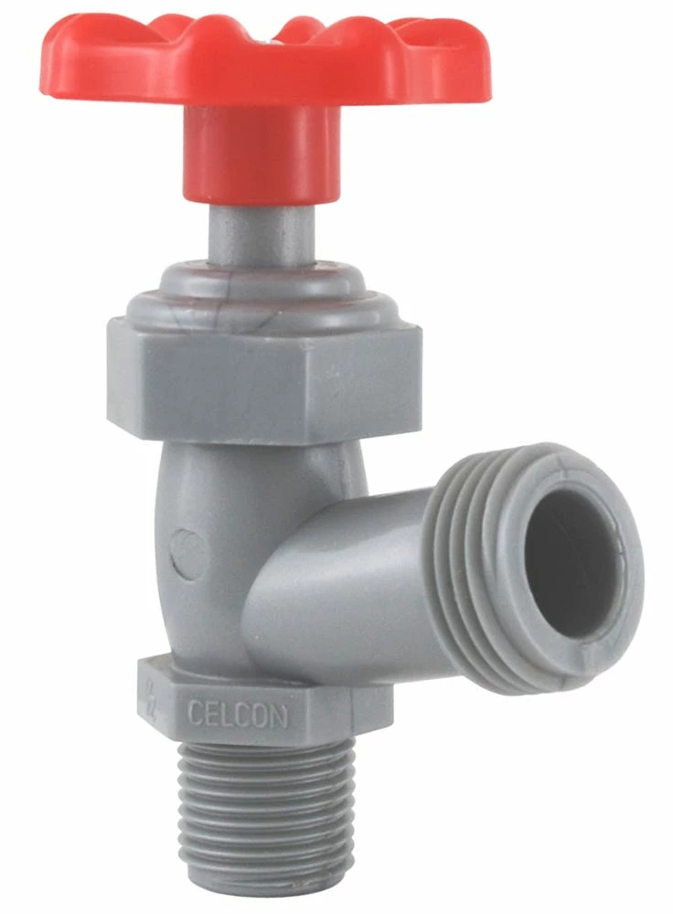 LDR Celcon Boiler Drain Valve 3/4" MIP 025 7204 - Malleable Fittings