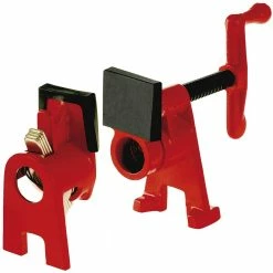 Bessey Tools H-Style Pipe Clamp Fixture Set for 3/4" Black Pipe - BPC-H34 - Clamps