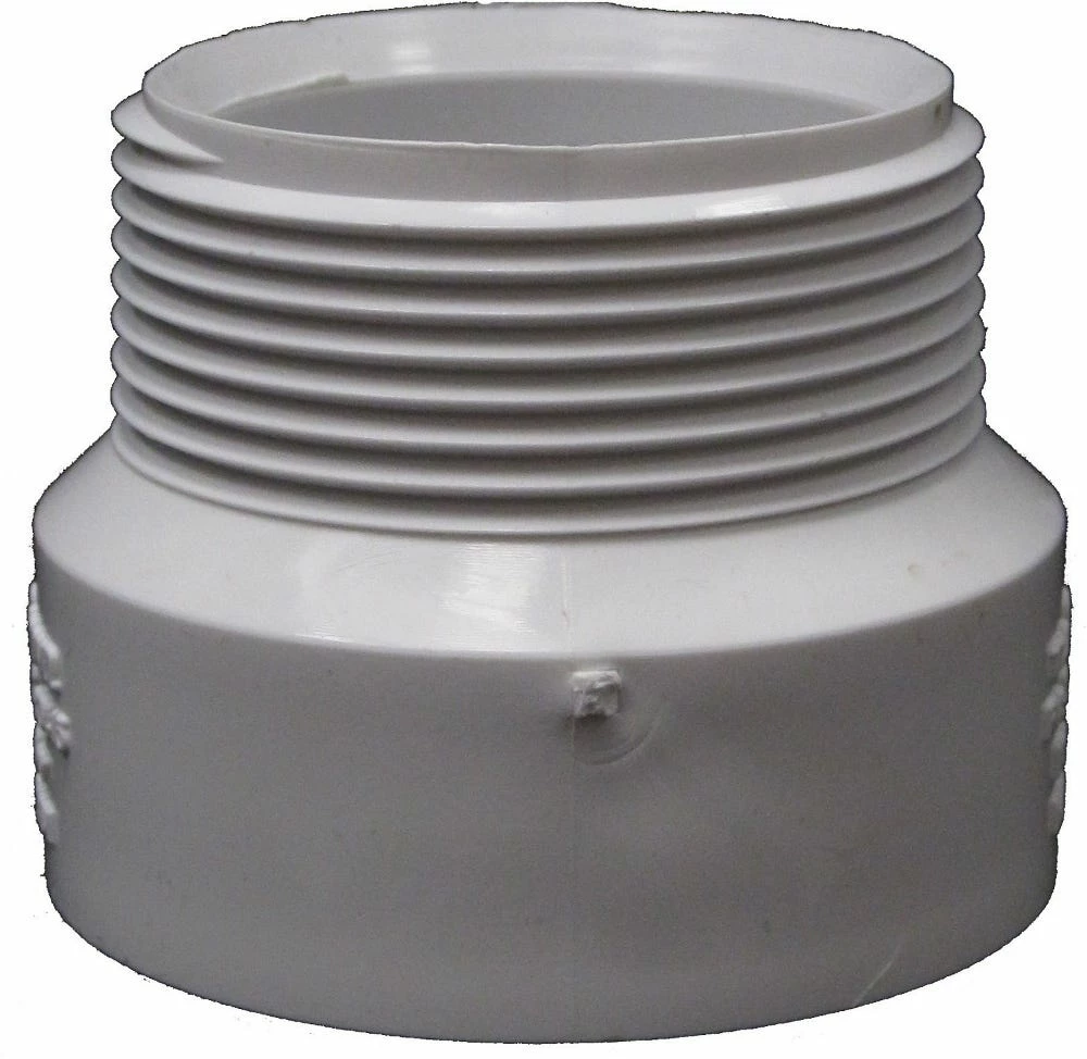 Lasco Fittings 2 Inch PVC Male Adapter Dwv FPV MA-2 - D109020BC - PVC Fittings