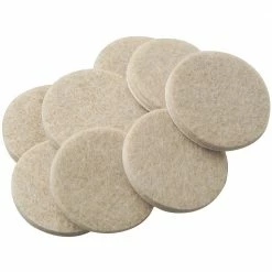 Softtouch 1 1/2 Inch Oatmeal Felt Pads - 4719395N - Casters