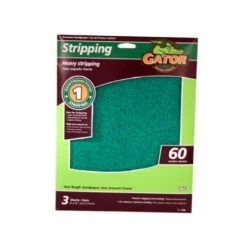Ali Industries Gator EZ123 9 Inch x 11 Inch 60-Grit Sanding Sheet 3 Pack - 7260 - Sandpaper