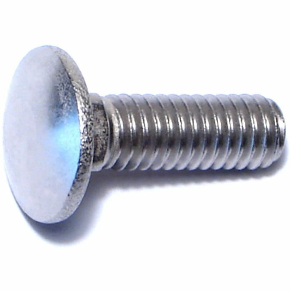 Midwest Fastener 5/16"-18 x 1" 18-8 Stainless Coarse Thread Carriage Bolts - 83452