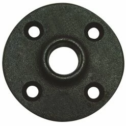 JMF Company 1/2 Fip Black Floor Flange Barcoded - 3514108989802 - Hardware