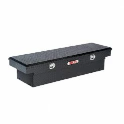Delta Aluminum Single-Lid, Deep, Full-Size Crossover Truck Box, Black - 1-301002 - Tool Boxes