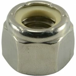 Midwest Fastener 1/2"-13 18-8 Stainless Coarse Thread Nylon Insert Lock Nuts - 82507 - Bolts
