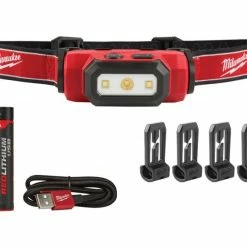Milwaukee USB Rechargeable Hard Hat Headlamp 2111-21 - Flashlights