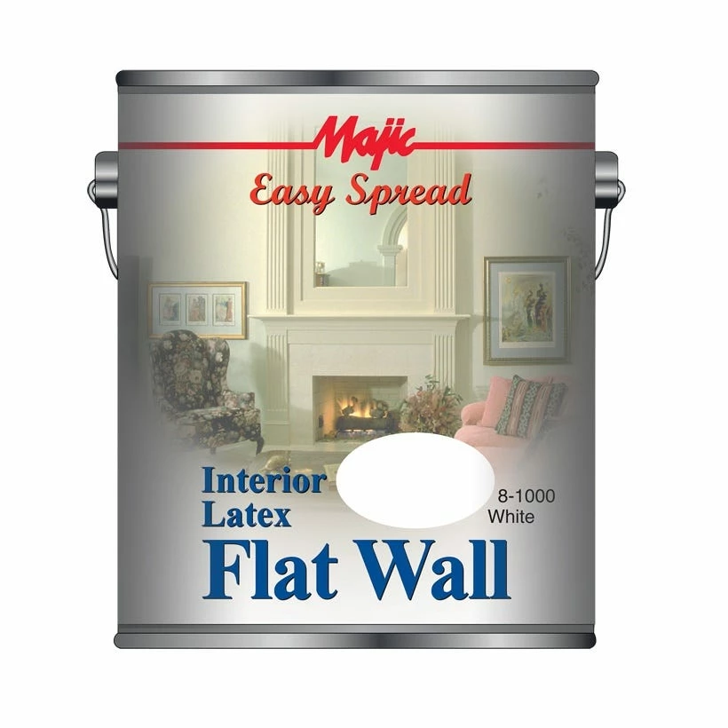 Majic Easy Spread Interior Latex Flat Wall Paint White Gallon - 8-1000-1 - Interior Paint - Image 2
