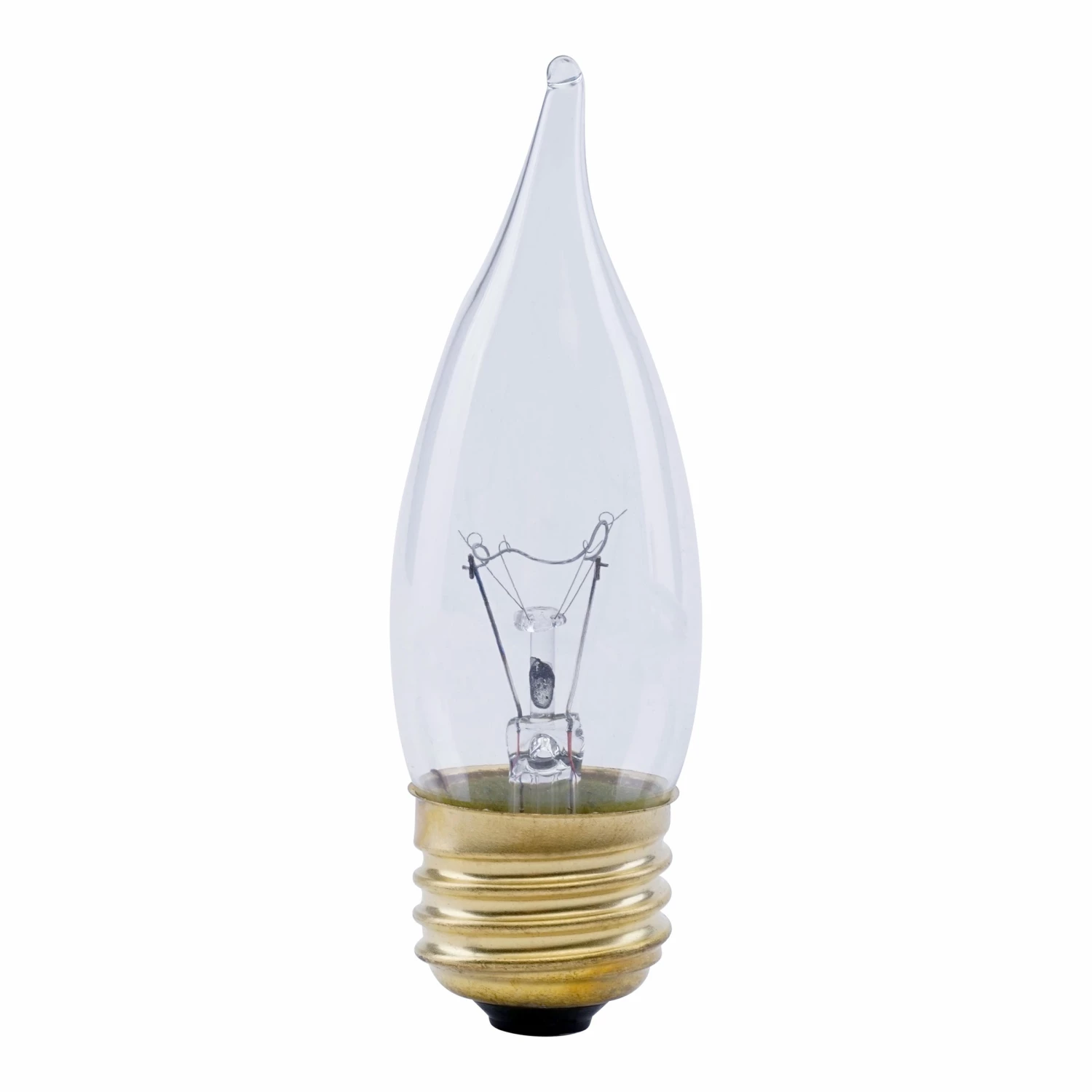 FEIT ELECTRIC 40 Watt Equivalent Clear Soft White Flame Tip Dimmable Led Original Vintage Light Bulb - BPCFT/LED - Bulbs