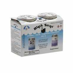 Black Swan 1/4 pt Combo Pack No.2 Wet-Or-Dry Cement Blue and Purple Primer - 08440 - Painting