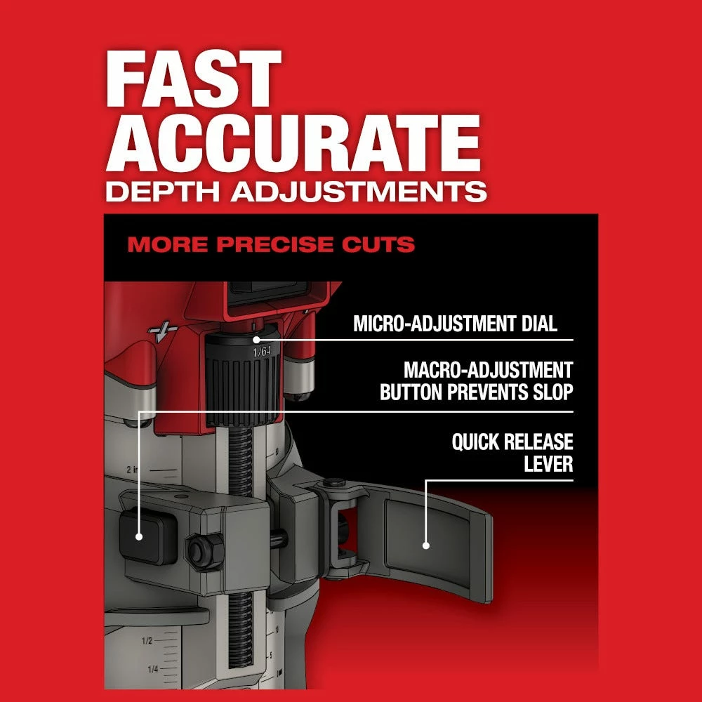 Milwaukee M18 FUEL™ 18-Volt Lithium-Ion Brushless Cordless Compact Router, Tool Only - 2723-20 - Other - Image 11