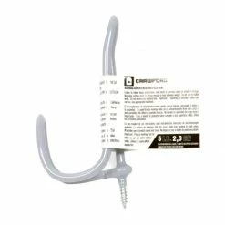 Crawford Coat/Hat Hook, 25Ct Black SS24-25 - Hooks