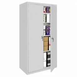 Various Brands Gray Metal Storage Cabinet - FS357G - Shelving