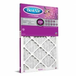 Bestair 14 x 25 x 1 Merv 12 Pleated Furnace Filter - B1-1425-12-6 - Furnace Filters & Maintenance