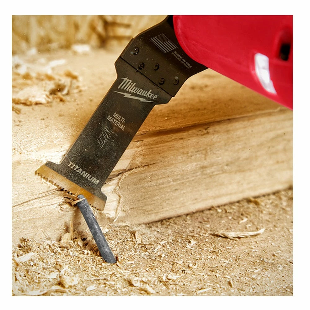 Milwaukee® Open-Lok™ 1-3/8" Titanium Enhanced Bi-Metal Multi-Material Blade, 3 Pack - 49-25-1233 - Blades & Knives - Image 7