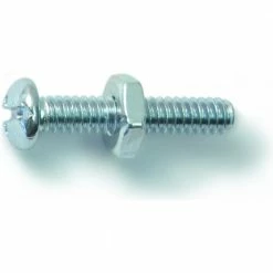 Midwest Fastener #10-24 x 1" Combo Round Head Machine Screws w/ Nuts - 23985 - Bolts