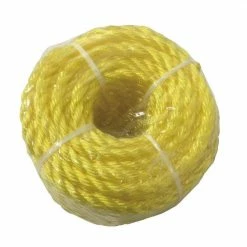 Baron 3/8 x 50 Twisted Yellow Polypropylene Rope - 84223