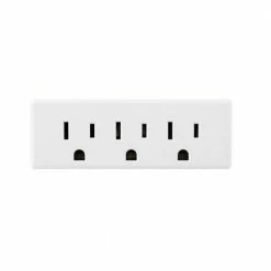 GE 3-Outlet Grounded Tap, White - 52203 - Extension Cords & Power Strips