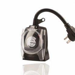 Tork 24 Hour Outdoor Plug in Mechanical Timer 2 Outlet 602B - Timers