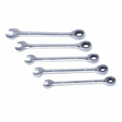 Real Work Tools™ 5 Piece Metric Combo Ratchet Wrench - 66408 - Wrench & Wrench Sets