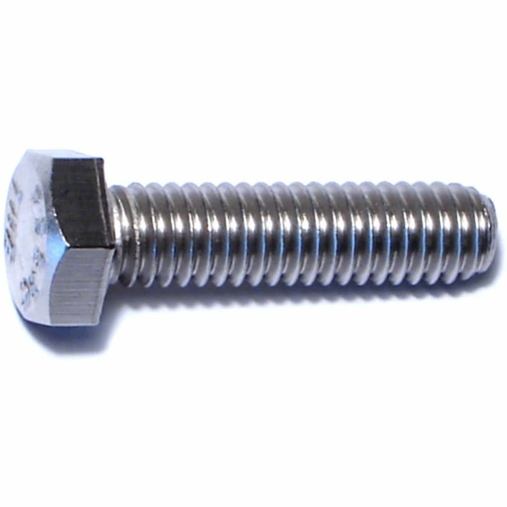 Midwest Fastener 5/16"-18 x 1-1/4" 18-8 Stainless Coarse Thread Hex Cap Screws - 81753 - Bolts - Image 2